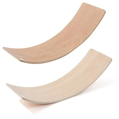 CHOOYOU Schaukel-Balance-Board aus Naturholz
